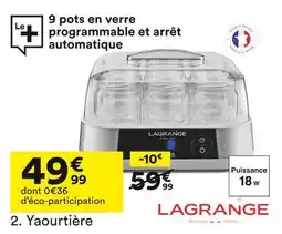 BUT Lagrange yaourtière lagrange 459001 offre