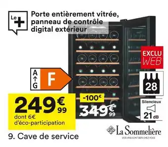 BUT La sommelière cave de service offre