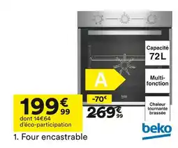 BUT Beko four encastrable offre