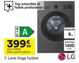 BUT Lg lave-linge hublot offre