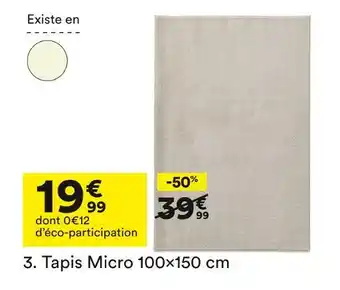 BUT Tapis micro 100×150 cm offre