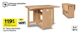 BUT Table rabattable 1 porte mylena offre