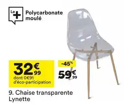 BUT Chaise transparente lynette offre