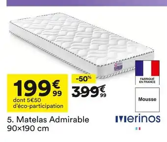 BUT Merinos matelas admirable offre
