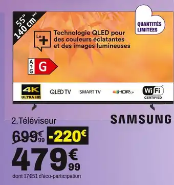BUT Samsung téléviseur qled 55 140 cm offre