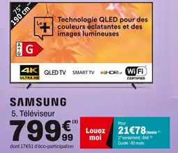 BUT Samsung téléviseur offre