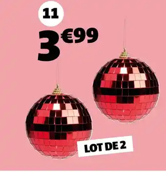 Gifi Boules de noël disco offre