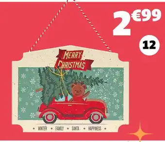 Gifi Pancarte ourson offre