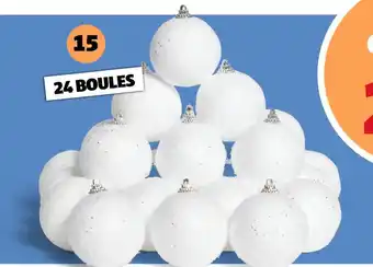 Gifi 24 boules à suspendre offre