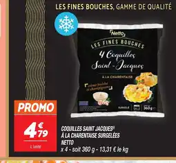 Netto NETTO Coquilles saint jacques() à la charentaise surgelés offre
