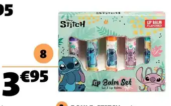 Gifi Disney stitch 5 baumes à lèvres offre