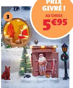 Gifi Scène de noël lumineuse fonctionne offre