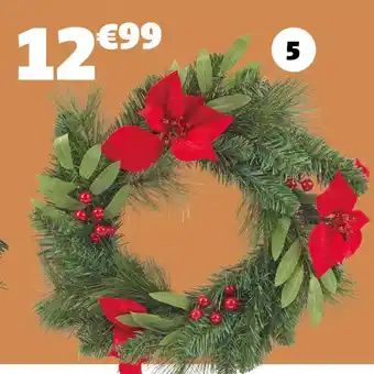 Gifi Couronne poinsettia offre