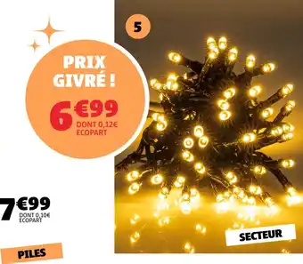 Gifi Guirlande lumineuse flash 100 led offre