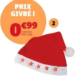Gifi Bonnet de noël lumineux offre