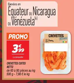 Netto NETTO Crevettes cuites offre
