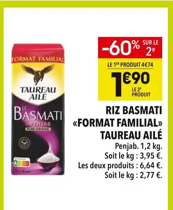 Supeco Taureau ailé riz basmati format familial offre
