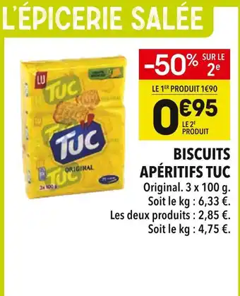Supeco Tuc biscuits apéritifs original offre