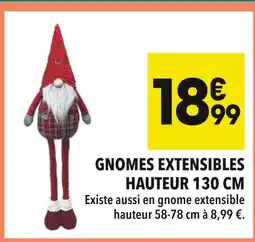 Supeco Gnome extensible hauteur 130 cm offre