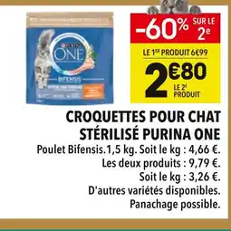 Supeco Purina one croquettes pour chat stérilisé offre
