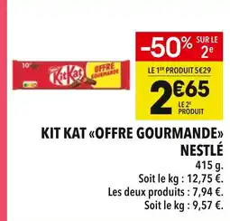 Supeco Nestlé kit kat offre gourmande offre