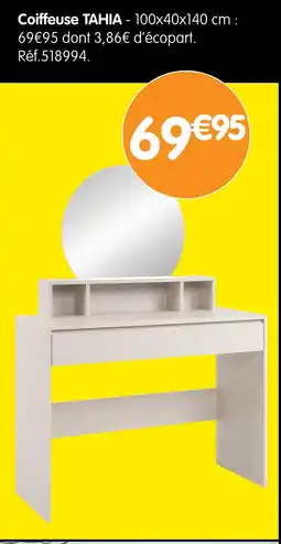 b&m Coiffeuse tahia offre