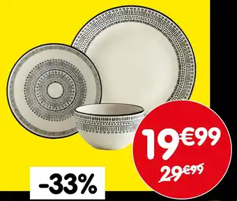 b&m Ensemble de repas 12 pièces offre