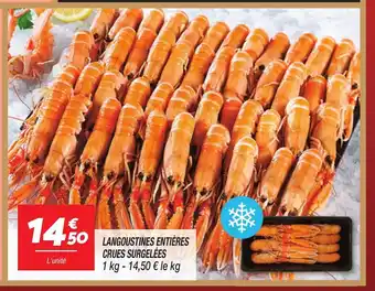 Netto Langoustines entières crues surgelées offre