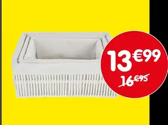 b&m Set de 3 panières de rangement offre