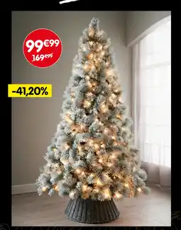 b&m Sapin décoré enneigé offre