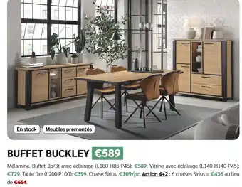 Meubles Crack Buffet buckley offre