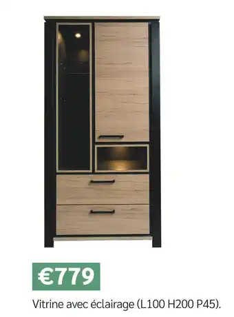 Meubles Crack Vitrine avec éclairage offre