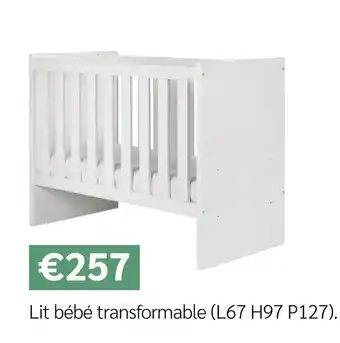 Meubles Crack Lit bébé transformable offre