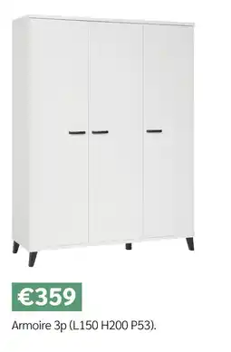Meubles Crack Armoire 3p offre