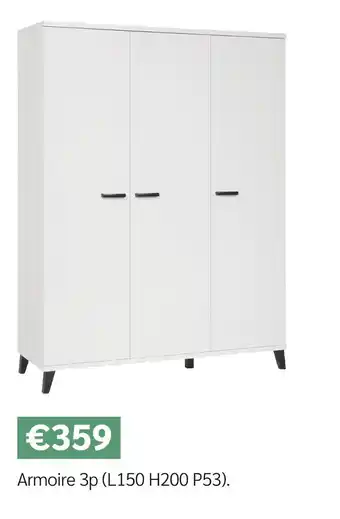 Meubles Crack Armoire 3p offre