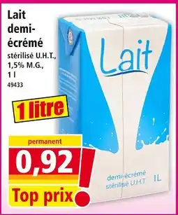 Norma Lait demi-écrémé offre