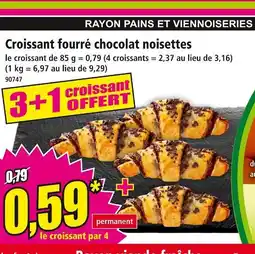 Norma Croissant fourré chocolat noisettes offre