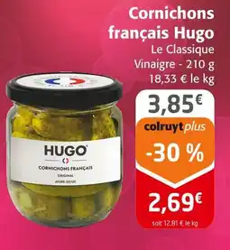 Colruyt Hugo cornichons français offre