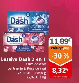 Colruyt Dash lessive 2 en 1 offre