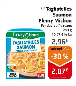 Colruyt Fleury michon tagliatelles saumon offre
