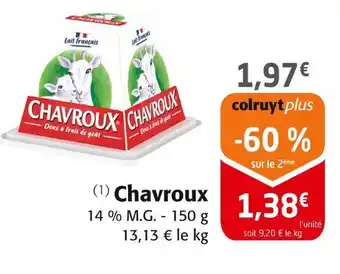 Colruyt Chavroux offre