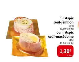 Colruyt Aspic œuf-jambon offre