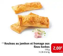 Colruyt Rouleau au jambon et fromage aux fines herbes offre
