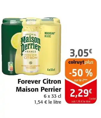 Colruyt Maison perrier forever citron offre