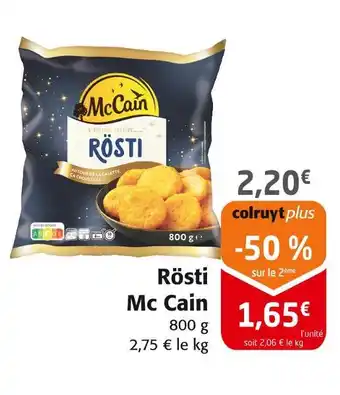 Colruyt Mc cain rösti offre