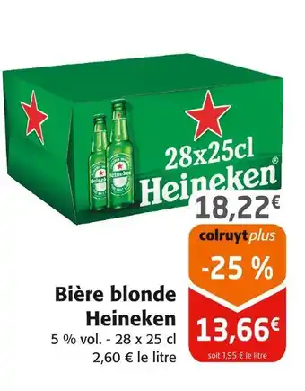 Colruyt Heineken bière blonde offre