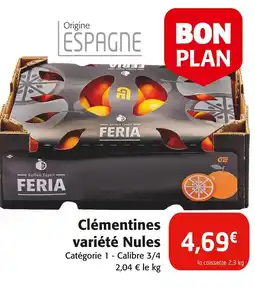 Colruyt Feria clémentines variété nules offre
