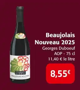 Colruyt Georges duboeuf beaujolais nouveau 2025 offre