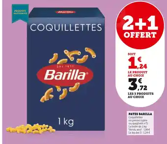 Super U Barilla pates offre