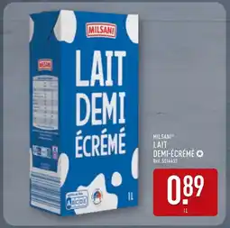 ALDI Milsani lait demi-écrémé offre
